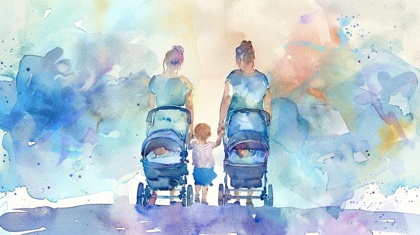 Houston mom managing twins